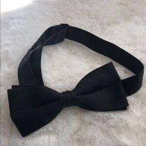 Kids Classic Black Adjustable Bow Tie